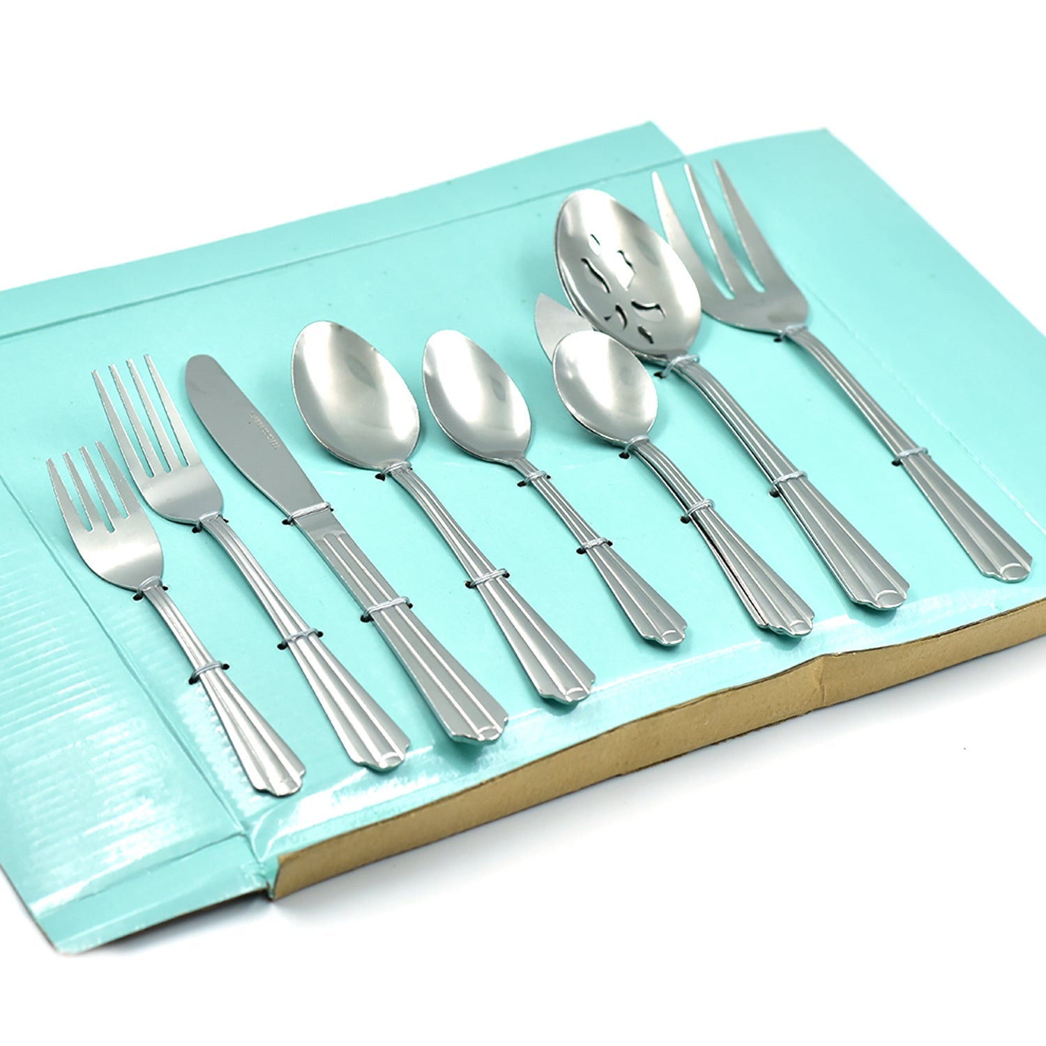 2769 45Pc Stainless steel Flatware Set Used For Dinner, Breakfast And Lunch Purposes In All Kinds Of Places. DeoDap 2769 45Pc Stainless steel Flatware Set Used For Dinner, Breakfast And Lunch Purposes In All Kinds Of Places. DeoDap